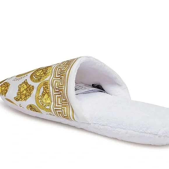 (𝐒𝐎𝐋𝐃)🥂𝐇𝐏!🥂Versace MEDUSA AMPLIFIED PRINT Slippers NWT - Picture 12 of 14